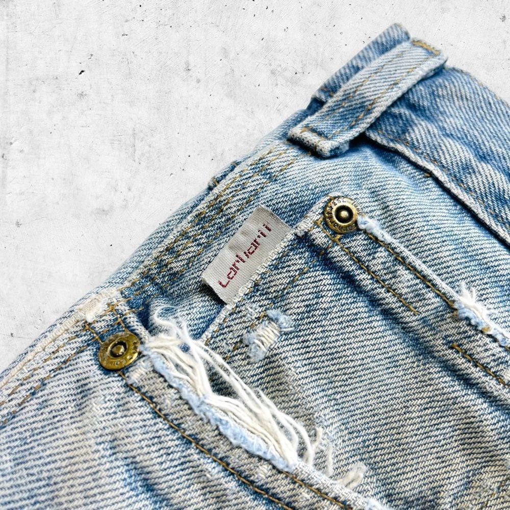 Carhartt Y2K Thrashed Carpenter Jeans, B171, Utility,  Relaxed Fit, 7 Pocket, 34 - Picture 7 of 10
